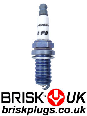 P8 Racing Spark Plugs for sale, brisk NGK, Brisk Plugs UK