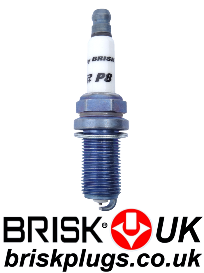 P8 Brisk Spark Plugs Iridium Yttrium Premium Ignition MR14YIR-9