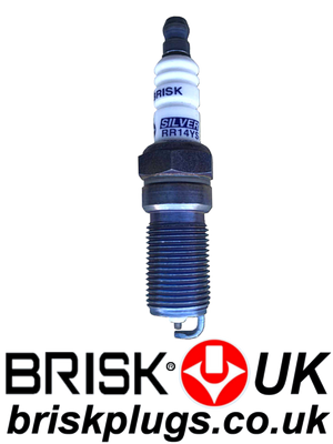 RR14YS Silver Brisk Racing Spark Plug LPG CNG Alcohol plugs