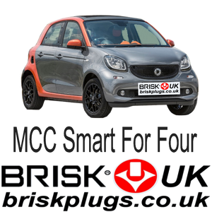 Smart For Four 2 Brisk Racing Spark Plugs Tuning Brabus more power cleaner emissions