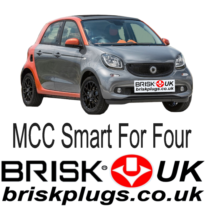 Smart For Four 0.9 1.0 Turbo 14-ON Brisk Tuning Spark Plugs Brabus
