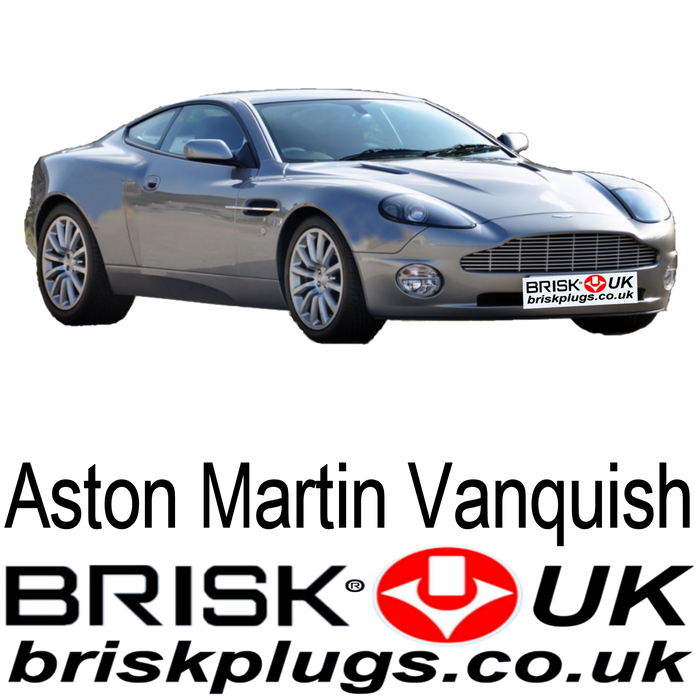 Aston Martin Vanquish S 6.0 Brisk Spark Plugs 01-07