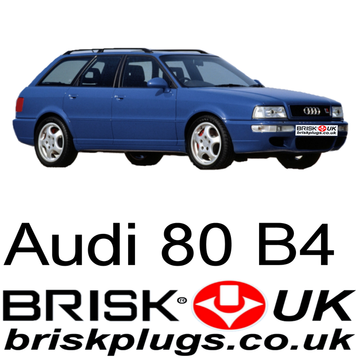 Audi 80 B4 Brisk Spark Plugs 1.6 2.0 2.2 2.3 2.6 2.8 90-96 Racing LPG GPL