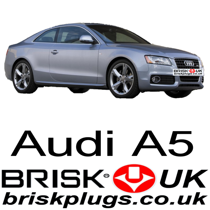 Audi A5 TFSI Brisk Racing Spark Plugs 1.8 2.0 3.2 4.2 07-15 LPG GPL