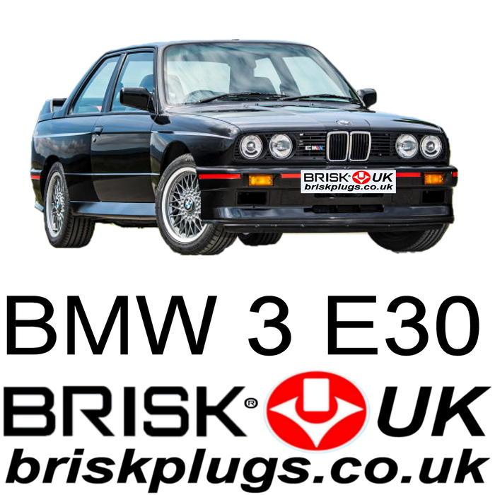 BMW 3 E30 1.6 1.8 2.0 2.3 2.5 2.7 M3 Performance Spark Plugs 82-94 Brisk UK
