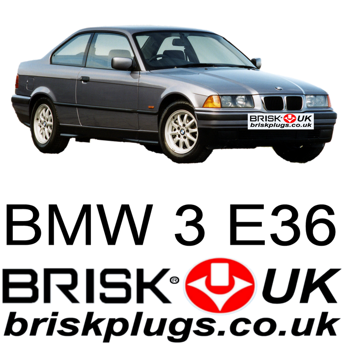 BMW 3 E36 1.6 1.8 1.9 2.0 2.5 2.8 M3 Brisk Spark Plugs 90-00