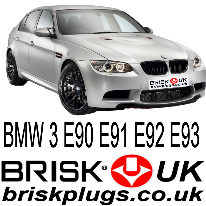 BMW 3 Spark Plugs E90 E91 E92 E93 1.8 2.0 2.2 2.5 3.0 Brisk Racing