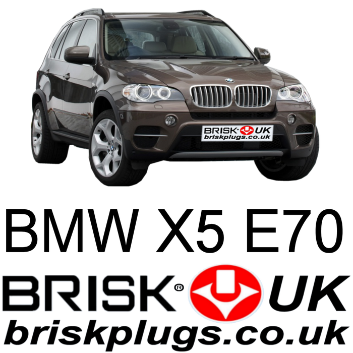 BMW X5 E70 3.0 4.8 is Performance Spark Plugs 07-14 Brisk UK