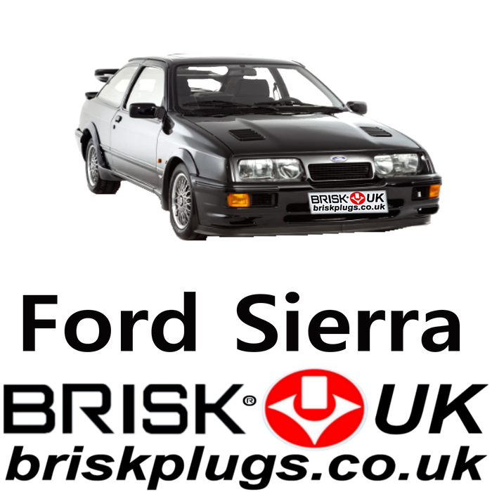 Ford Sierra Brisk Spark Plugs 2.0 2.3 2.8  XR4x4 RS Cosworth 82-88