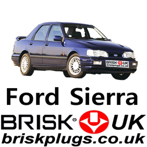 Ford Sierra 2 Spark Plugs 1.6 1.8 2.0 2.8 2.9 XR4x4 RS Cosworth 88-94 Brisk UK