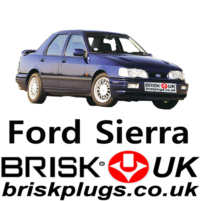 Ford Sierra 2 Spark Plugs 1.6 1.8 2.0 2.8 2.9 XR4x4 RS Cosworth 88-94 Brisk UK